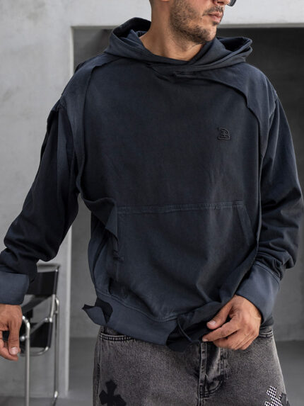 Мъжки сив Oversized суичър